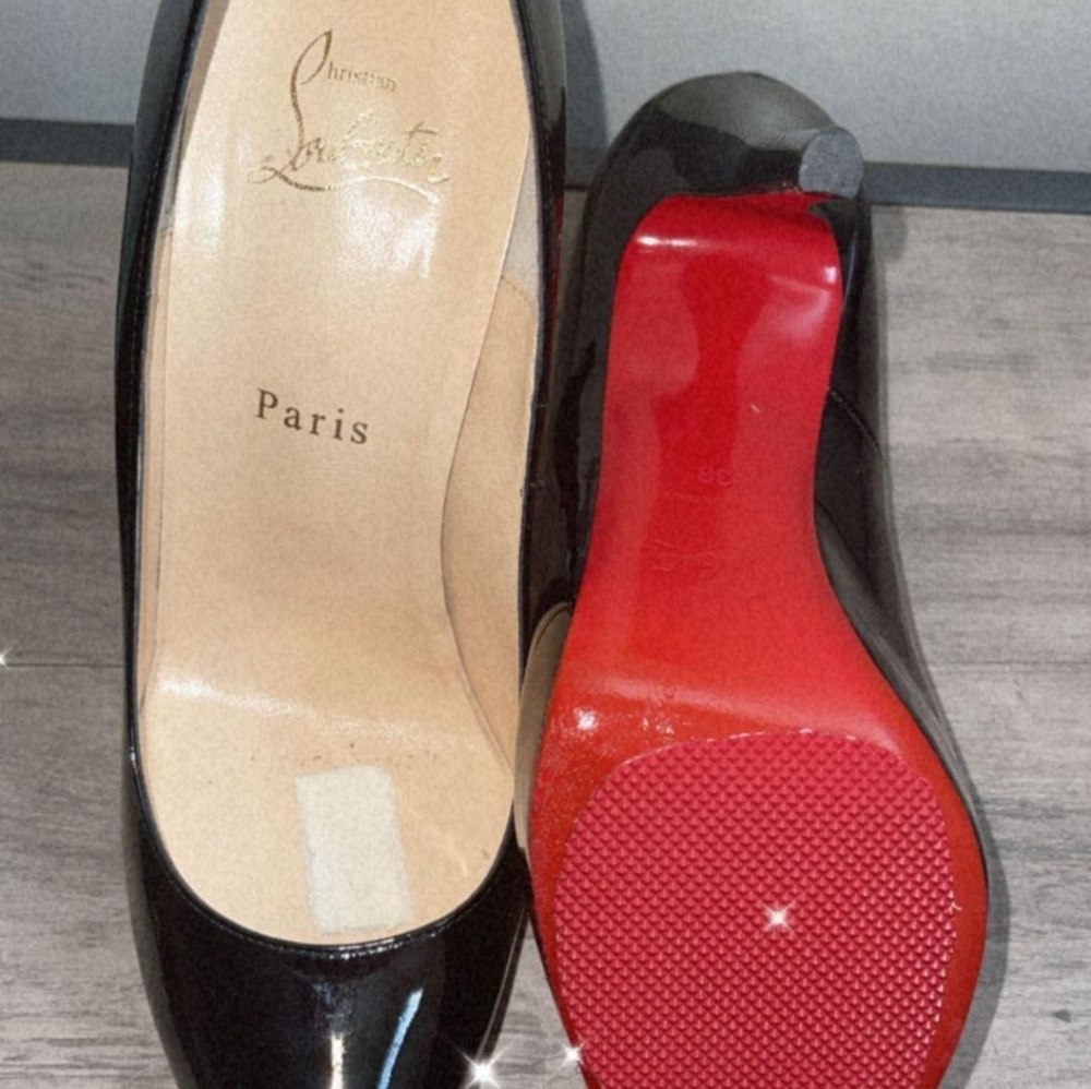 Christian Louboutin Rolando platform heels! Closet clean out